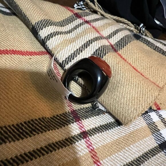 NEW GENUINE RED AVENTURINE RING SIZE 8 - Picture 3 of 6